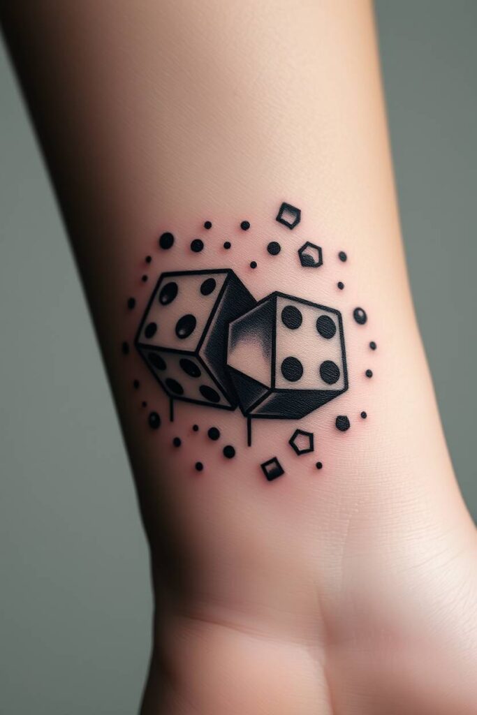 Quantum Dice tattoo