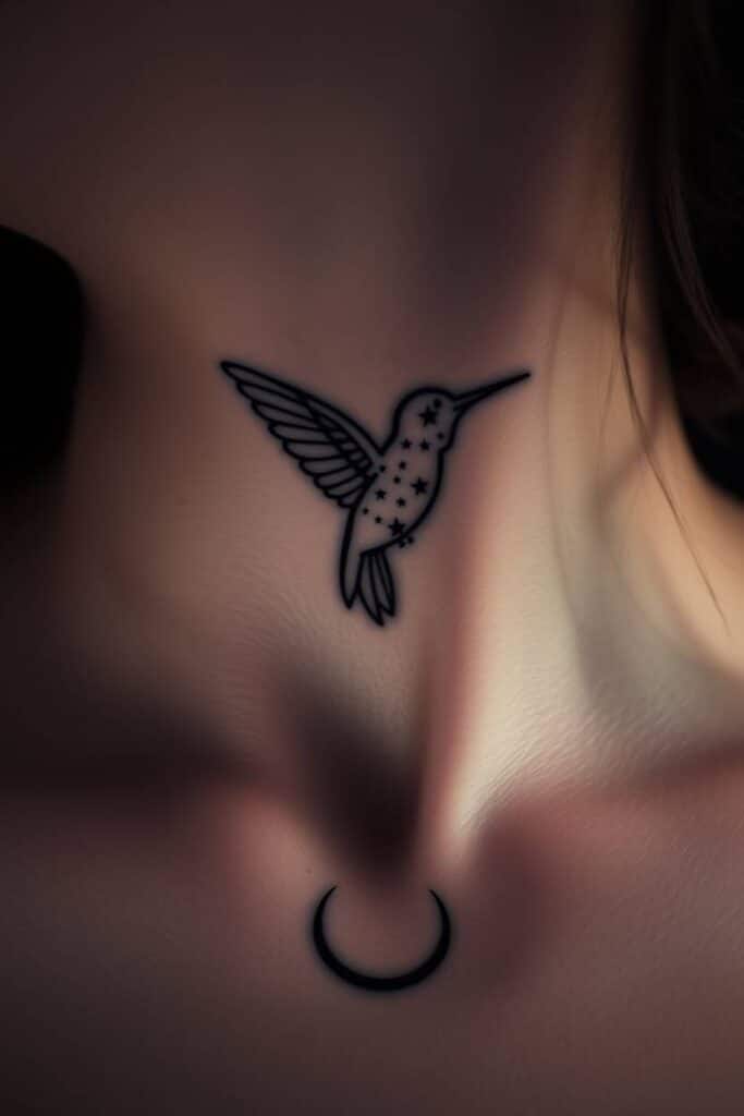 Constellation Hummingbird Tattoo