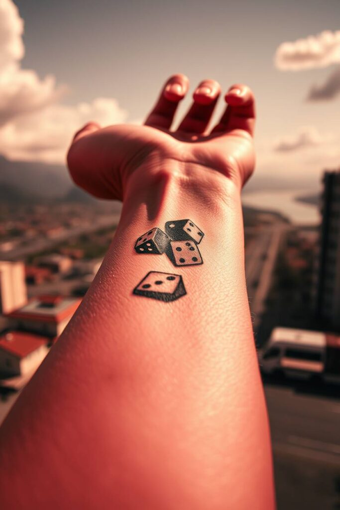 Elemental Dice tattoo