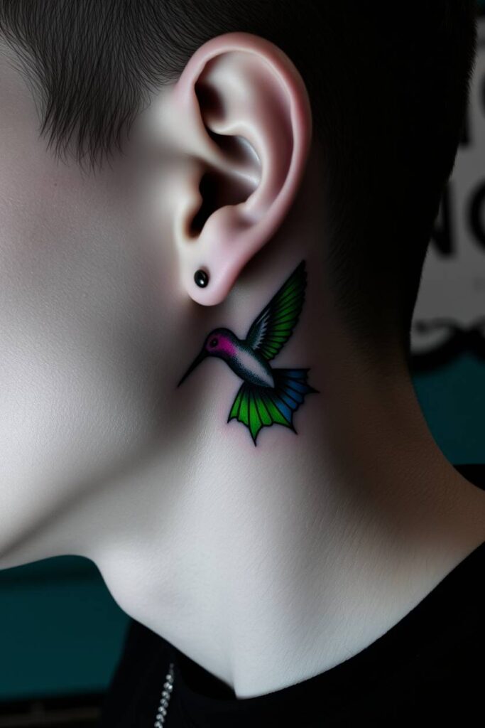 Colorful Throat Patch Design