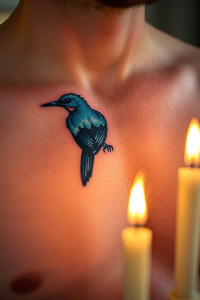 Cubist Blue Bird