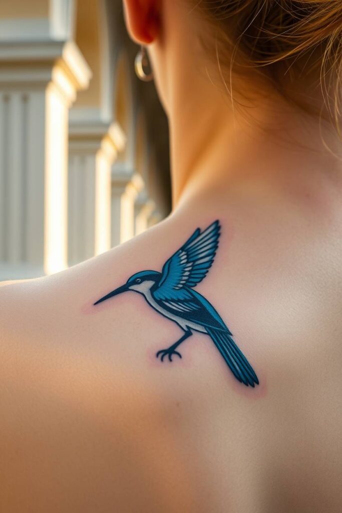 Impressionist Blue Bird