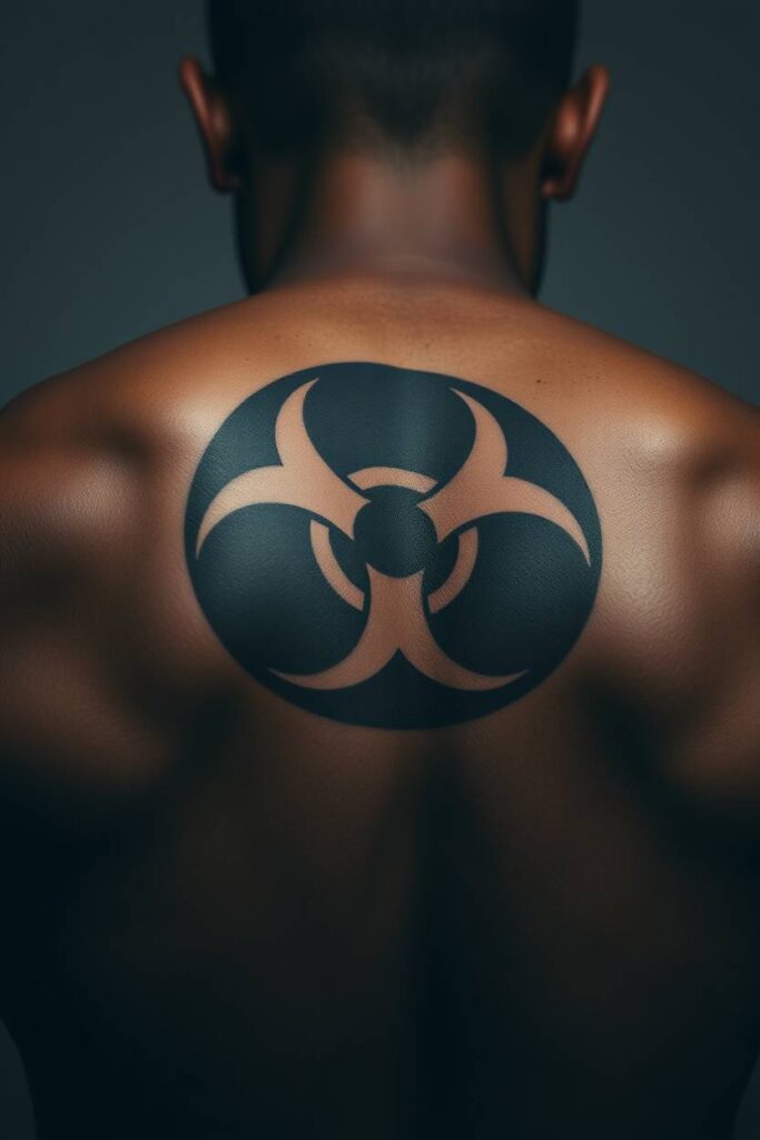 23. Biohazard Symbol Blackout