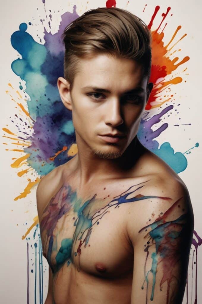 6. Abstract Watercolor Explosions